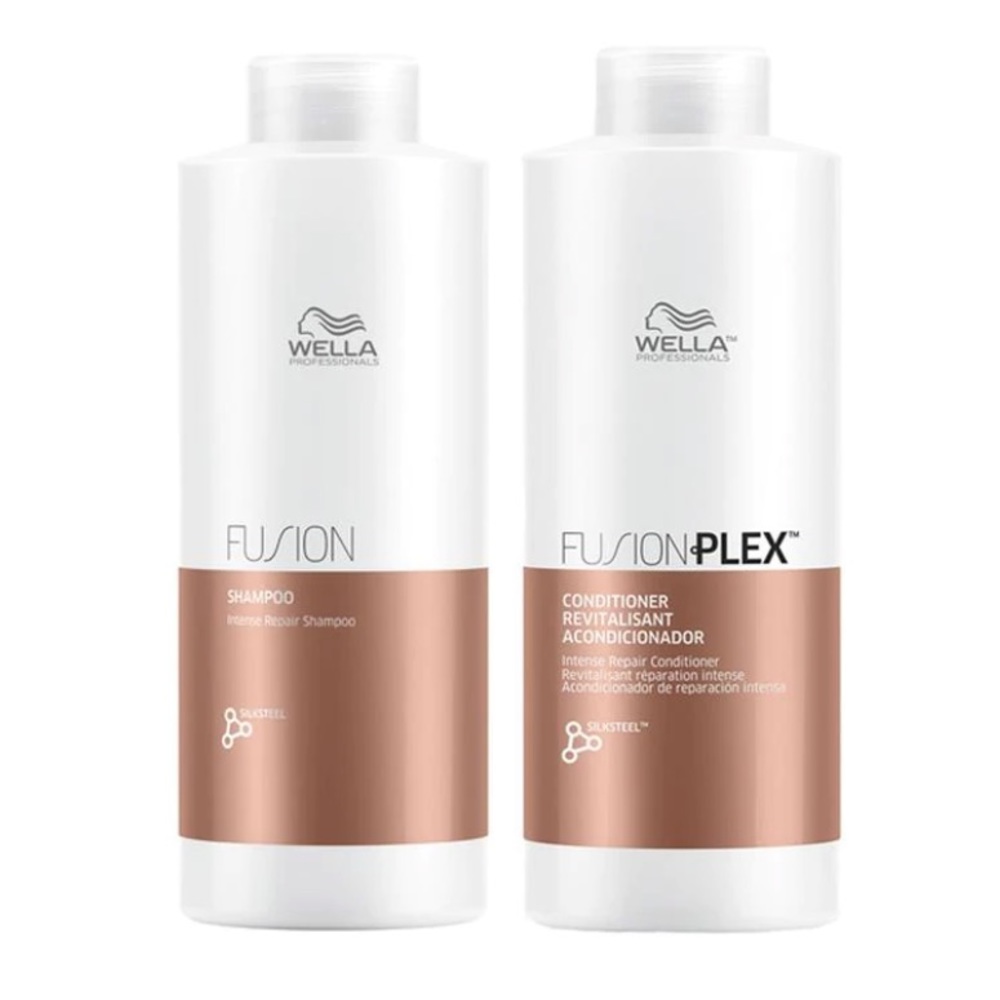 Jumbo Size! Wella FusionPlex Intense Repair Shampoo, Conditioner 1 Liter Duo